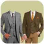 man photo suit maker android application logo